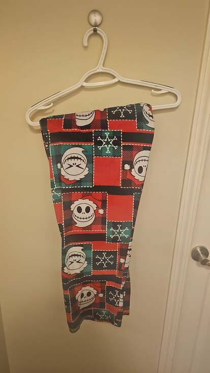 Disney Jack Skellington Nightmare Before Christmas Fleece Pajama Lounge Pants Me - Picture 2 of 2